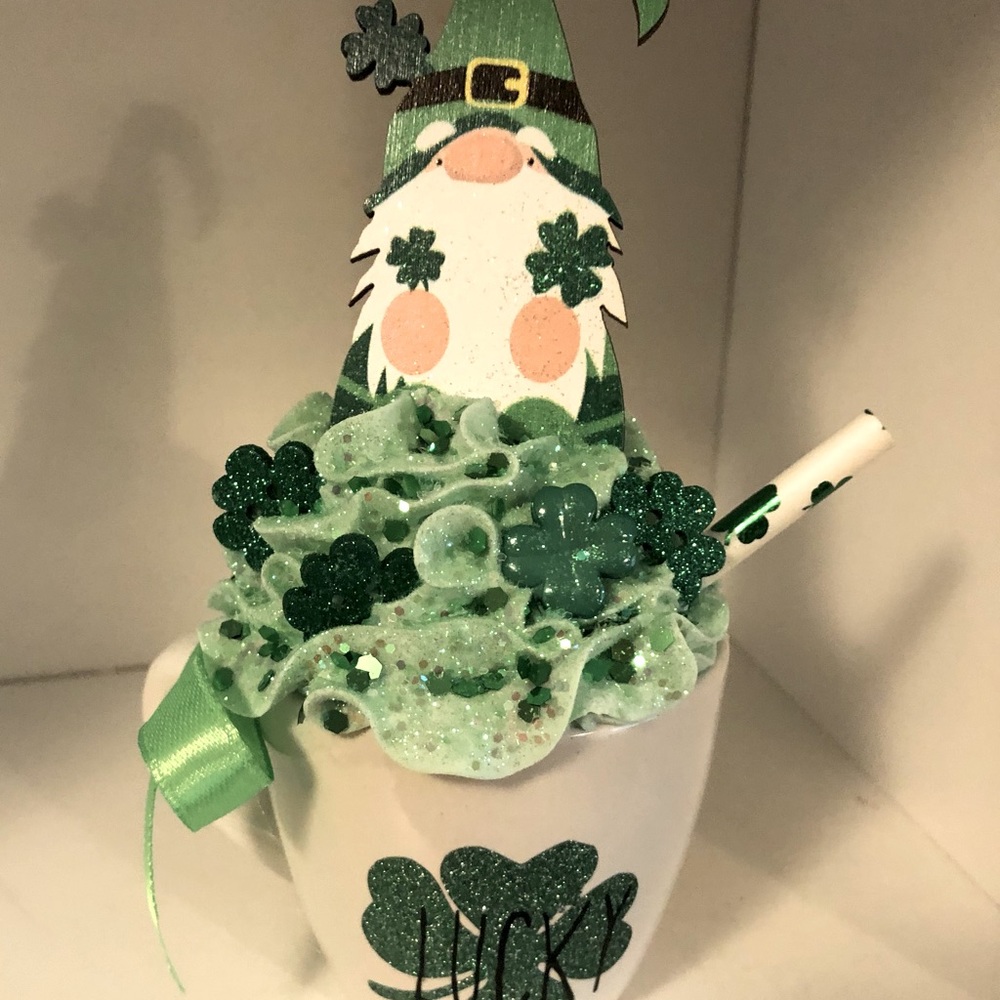 Lucky Mini Mug Dunn Inspired St. Patrick’s Day Gnome Shamrock